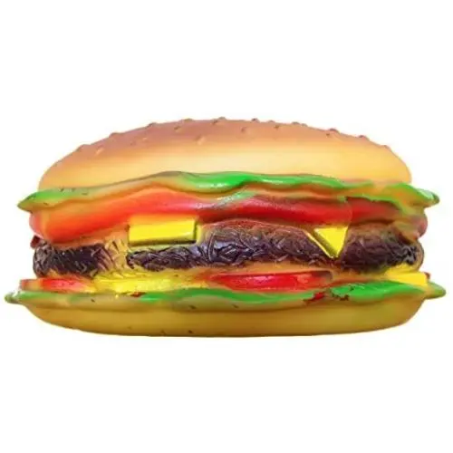 EMG Pet Emporium Chew & Squeak Toy for Dogs | Fat Cheese Burger Squeaker | Guaranteed | All Breeds Small to Large EMG Pet Emporium Chew & Squeak Toy for Dogs | Fat Cheese Burger Squeaker | Guaranteed | All Breeds Small to Large