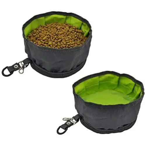 AYADA Collapsible Dog Travel Bowls Large,Portable Pet Travel Bowls Foldable Fabric Canvas for Medium Large Dogs,Waterproof Water Food Travel Bowl with Clip Zipper for Outdoor Camping Hiking (2 Pack) AYADA Collapsible Dog Travel Bowls Large,Portable Pet Travel Bowls Foldable Fabric Canvas for Medium Large Dogs,Waterproof Water Food Travel Bowl with Clip Zipper for Outdoor Camping Hiking (2 Pack)