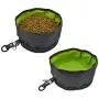 AYADA Collapsible Dog Travel Bowls Large,Portable Pet Travel Bowls Foldable Fabric Canvas for Medium Large Dogs,Waterproof Water Food Travel Bowl with Clip Zipper for Outdoor Camping Hiking (2 Pack) AYADA Collapsible Dog Travel Bowls Large,Portable Pet Travel Bowls Foldable Fabric Canvas for Medium Large Dogs,Waterproof Water Food Travel Bowl with Clip Zipper for Outdoor Camping Hiking (2 Pack)