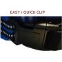 Outdoor Dog Harness with LED chest lights, reflective chest seams, fast slip adjustable clip, no choke / no-pull design for control over extra small (XS), small, medium, large, & extra large(XL) dogs