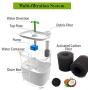 Petmii Pet Fountain, 88oz/2.6L Automatic Cat Water Fountain Dog Water Dispenser with 2 Replacement Filters for Cats, Dogs, Birds and Small Animals