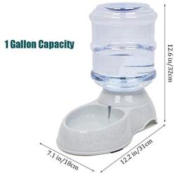 YNC Cat Water Dispenser, 1 Gallon Automatic Gravity Cat Dog Waterer, Practical Pet Water Dispenser for Cat, Small Dog and Other Small Pets