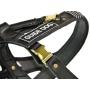 Dean and Tyler Guide Brass Hardware Leather Dog Harness, Black/Reflective, Medium - Fits Girth: 25-Inch to 31-Inch, Chest Size: 22-Inch