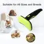 Deshedding and Dematting Comb, Pet Grooming Brush Kit with Quick Release Hair Off Button, Suitable for Medium and Long Pet Hair Deshedding and Dematting Comb, Pet Grooming Brush Kit with Quick Release Hair Off Button, Suitable for Medium and Long Pet Hair