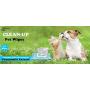 Deodorizing Hypoallergenic Heavy Duty Thick Durable Pet Grooming Wipes Unscented Cleans Face, Ears, Body, Butt and Eyes – Bath Alternative, Super Convenient, Ideal for Home or Travel