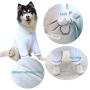Dog Bathrobe, Microfiber Fast Drying Absorbent Hooded Bath Towel White for Puppy Small Medium Large Dog Cat