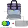 Teamoy Double Layer Dog Travel Bag with 2 Silicone Collapsible Bowls, 2 Food Carriers, 1 Water-Resistant Placemat, Pet Supplies Weekend Tote Organizer Teamoy Double Layer Dog Travel Bag with 2 Silicone Collapsible Bowls, 2 Food Carriers, 1 Water-Resistant Placemat, Pet Supplies Weekend Tote Organizer