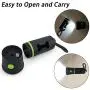 BINTECH 2PCS Poop Bag Holder, Dog Poop Bag Dispenser, Waste Bags Dispenser with Led Flashlight, Dog Waste Bag Holder, Poopbags Dispenser for leash, Includes 2 Roll(15 Bags Per Roll)