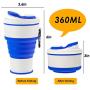 Collapsible Pet Water Bottle for Dogs, Cats Dog Travel Water Bottle Foldable, Dog Water Dispenser, Lightweight & Convenient Travel BPA Free
