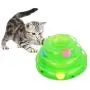 AnHua 1Pcs Random Color Funny Pet Toys Cat Crazy Ball Disc Three Levels Pet Cat Toy Tower Tracks Disc Cat Intelligence Amusement Toy AnHua 1Pcs Random Color Funny Pet Toys Cat Crazy Ball Disc Three Levels Pet Cat Toy Tower Tracks Disc Cat Intelligence Amusement Toy
