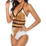 Two Piece Sexy Swimsuit Dog Silhouette Great for Trip to Hawaii