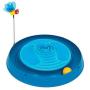 Catit Play Circuit Ball Cat Toy with Scratch Pad, Catnip Toy, Blue, 43001