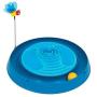 Catit Play Circuit Ball Cat Toy with Scratch Pad, Catnip Toy, Blue, 43001