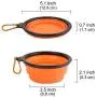 Vivifying Collapsible Dog Bowls, BPA Free Foldable Travel Dog Bowl for Feed and Water Vivifying Collapsible Dog Bowls, BPA Free Foldable Travel Dog Bowl for Feed and Water