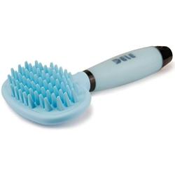 DELE Dog Massage Brush, Curry Comb for Dogs, Pet Bath Brush with Memory Gel Shedding Tools for Short to Long Smooth Hair