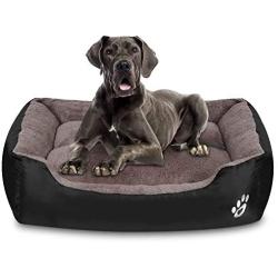 Utotol Warming Dog Beds, Rectangle Washable Pet Bed with Firm Breathable Cotton for Cats, Sleeping Orthopedic Bed