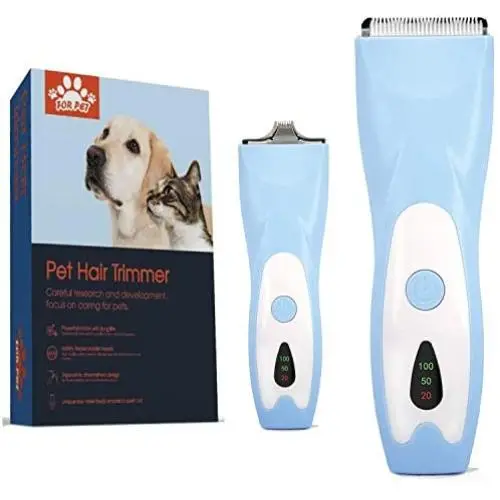 HANSPROU Dog Shaver Clippers High Power Dog Clipper for Thick Heavy Coats Low Noise Plug-in Pet Trimmer Pet Professional Grooming Clippers with Guard Combs Brush for Dogs Cats and Other Animals HANSPROU Dog Shaver Clippers High Power Dog Clipper for Thick Heavy Coats Low Noise Plug-in Pet Trimmer Pet Professional Grooming Clippers with Guard Combs Brush for Dogs Cats and Other Animals