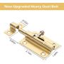 Door Security Slide Latch Lock Thickened Stainless Steel Barrel Bolt, Heavy Duty Sliding Latch Lock for Door Gate Window, Set of 4