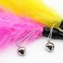ocijf179 Cat Teaser Pet Cat Kitten Teaser Bell Feather Rod Interactive Stick Game Funny Play Toy - Random Color