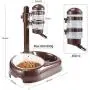 Pet Standing Water Dispenser Bowl- Multifunctional Automatic,Feeder for Dog and Cat Height Adjustable 450ml Water Bottle,Automatic Standing Water Dispenser, Detachable Pole Self-Feeder Pet Standing Water Dispenser Bowl- Multifunctional Automatic,Feeder for Dog and Cat Height Adjustable 450ml Water Bottle,Automatic Standing Water Dispenser, Detachable Pole Self-Feeder