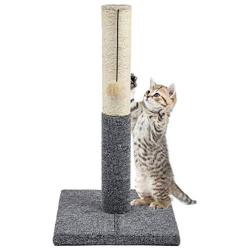 Akarden 20.5 Tall Cat Scratching Post, Kitty Scratching Post with Hanging Ball, Durable Cat Scratcher Pole with Sisal Rope