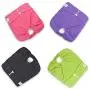 Teamoy 4pcs Washable Female Dog Diapers, Reusable Doggie Diaper Wraps for Female Dogs, Super-Absorbent and Comfortable, Small