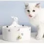 ROSE CREATE 1.3L Ceramic Cat Drinking Water Fountain Bowl, Upgraded USB Charging Smooth Porcelain Electric Pet Water Dispenser for Cats/Dogs with Quiet Pump, 5 Filters - White Sitting Deer ROSE CREATE 1.3L Ceramic Cat Drinking Water Fountain Bowl, Upgraded USB Charging Smooth Porcelain Electric Pet Water Dispenser for Cats/Dogs with Quiet Pump, 5 Filters - White Sitting Deer