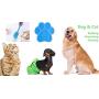 MAGICAL-ROLE Lick Mat for Dogs, Silicon Dog Lick Mat with One Silicone Shovel, Slow Feeder Dog Distraction Lick Pad with Strong Suction Dog Distraction Device for Pet Bathing, Grooming, Training（blue）
