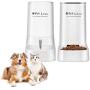 Pet Lavu Automatic Replenish Pet Waterer Dispenser(1 Gallon) and Pet Feeder Station(5 LB) for Dogs, Cats or Small Pets