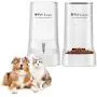 Pet Lavu Automatic Replenish Pet Waterer Dispenser(1 Gallon) and Pet Feeder Station(5 LB) for Dogs, Cats or Small Pets