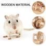 LISSION Hamster Chew Toys Hamster Toys for Cage Natural Wooden Pine Toys Accessories Teeth Care Molar Toy for Guinea Pigs Rats Chinchillas Rabbits Gerbils Small Animals