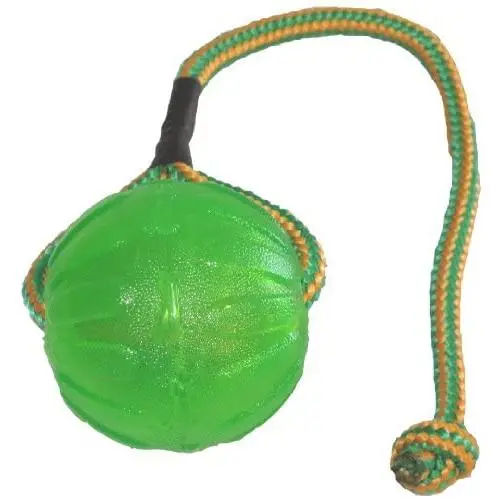 Starmark Everlasting Fun Ball on a Rope Dog Toy Starmark Everlasting Fun Ball on a Rope Dog Toy