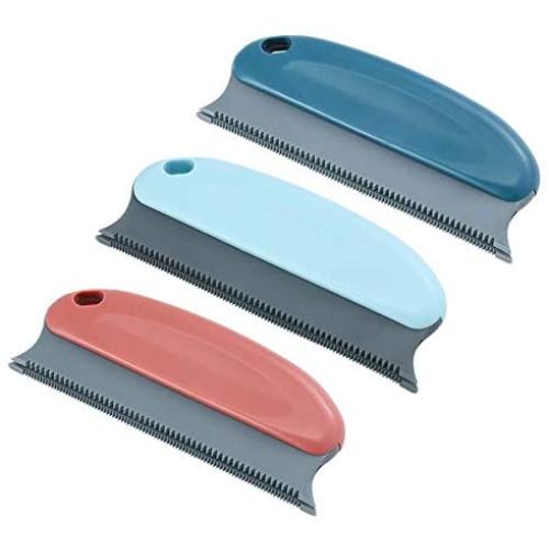 3 Pieces Pet Hair Remover Brush-Cat Dog Hair Cleaning Brush Lint Remover Comb for Couch, Carpet, Clothing, Blankets, Car Seat