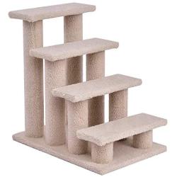 TimmyHouse Pet Step Stair Ramp Tower Condo Play Climb Cat Kitten Furniture Toy 4 Tier Beige