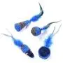 ocijf179 Cat Toy Pet Cat Kitten Plush Cute Mouse Rat Doll Feather Ball Bite-Resistant Chew Toy - Ball#