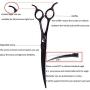 7/8inch Pet Grooming Scissor Straight/Curved Dogs Grooming Shears Professional Grooming Scissors for Dogs and Cats Pets Hair Cutting Scissors Curved Shears (A-7 inch-Curved Scissor)