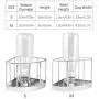 MOCOHANA Reptile Water Bottle Stainless Steel Turtle Automatic Feeders Waterer Pet Dispenser Bottle Corner Food and Water Feeding Dish Bowl for Lizard Tortoise Chameleon