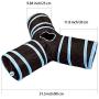 N/W Cat Tunnel, Collapsible Cat Toys, Tube Cat Toys 3 Way for Indoor & Outdoor Cats, Tunnel Bored Cat Pet Toys with Hanging Ball and 2 Pcs Mice Toys, for Cat, Puppy, Rabbit