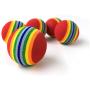 POPETPOP 12pcs Interactive Dog Toys Rainball Dog Balls Puppy Toys 3.5cm Tennis Balls Pet Supplies - Small
