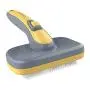Canple Self-cleaning Slicker Brush for Medium Long Hair Types Dog and Cat, Removes Loose Hair Undercoat Effectively Reduce Mats & Tanglings Grooming Brush Canple Self-cleaning Slicker Brush for Medium Long Hair Types Dog and Cat, Removes Loose Hair Undercoat Effectively Reduce Mats & Tanglings Grooming Brush