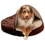 Furhaven Pet - Plush Ergonomic Orthopedic Foam Mattress Dog Bed, Round Snuggery Hooded Dog Bed, and ThermaNAP Self-Warming Quilted Cat Bed Pad for Dogs and Cats - Multiple Styles, Sizes, and Colors