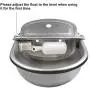 CPROSP Automatic Cow Drinking Water Bowl with Pipe Hose Stainless Steel Pet Supplies 1/2'' M20/20mm Thread
