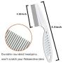 Sorxine Pet Comb for Dogs & Cats,Dog Grooming Comb,Cat Comb,Dog Combs for Grooming,Metal Dog Comb for Removing Matted Fur, Knots & Tangles,Shedding Comb