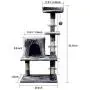 Aipety Cat Tree Towers Condo with Sisal-Covered Scratching Posts, Plush Perches and Condo, Cat Tower Furniture, 42.5 inches Aipety Cat Tree Towers Condo with Sisal-Covered Scratching Posts, Plush Perches and Condo, Cat Tower Furniture, 42.5 inches