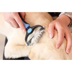 Maxpower Planet Pet Grooming Tool Set (2 Pack)- Double Sided Dematting Brush and Dog Nail Clippers