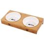 PICKME Premium Elevated Dog and Cat Pet Feeder, Double Bowl Raised Stand Comes with Extra Two Ceramics Bowls. Perfect for Dogs and Cats.