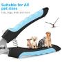 Kithumi Dog Nail Clippers, Professional Pet Trimmer with Safety Guard to Avoid Over-Cutting, Free Nail File & Lock Switch, Pet Nail Trimmer with Sturdy Non Slip Handles.(for Small and Medium Pets)