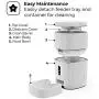 Home Zone Pet Automatic Feeder - Smart Wireless Pet Feeder for Small Dogs and Cats, 6L
