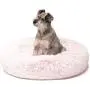 Friends Forever Donut Cat Bed, Faux Fur Dog Beds for Medium Small Dogs - Self Warming Indoor Round Pillow Cuddle