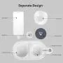 Double Dog Cat Bowls, Gravity Food and Water Bowl, Pet Automatic Drinking Dispenser Detachable Transparent Glass Feeder Bowls No-Spill Raised Bowl for Small Dogs and Cats Double Dog Cat Bowls, Gravity Food and Water Bowl, Pet Automatic Drinking Dispenser Detachable Transparent Glass Feeder Bowls No-Spill Raised Bowl for Small Dogs and Cats